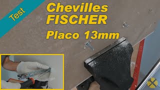 Test  Chevilles Fischer plaque de plâtre BA13 [upl. by Art]