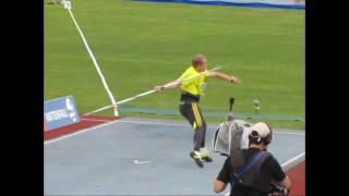 javelin throwlateral and back slow motion [upl. by Eerrehs151]