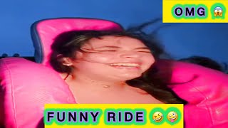 Hilarious Moments from the Slingshot  You Wont Believe Her Face 😂  Slingshot ride [upl. by Enileme790]