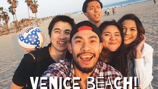 Vlog 27  JADI ANAK PANTAI KE VENICE BEACH [upl. by Annahvas]