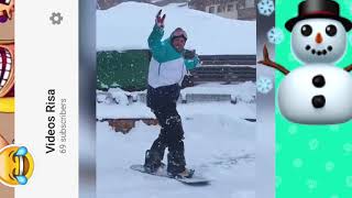 caidas graciosas en la nieve 2018 😂 videos de risa en nieve [upl. by Andrews]