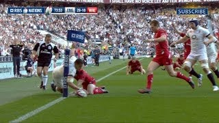 England v Wales  Official Short Highlights Worldwide 9th March 2014 [upl. by Fawcett]