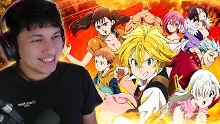 First Time Reacting to Seven Deadly Sins Openings 19  Opening Reaction [upl. by Atsocal]