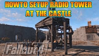 Power Up Radio Transmitter at Castle in Taking Independence Fallout 4 [upl. by Wilburt]