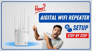 Aigital WiFi Repeater Setup amp Login Guide [upl. by Julita]