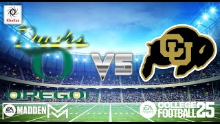 ★ Madden College Football Mod ★ Oregon Ducks vs Colorado ★ Week 2 Regular Season ★ Gameplay ★ [upl. by Shapiro]