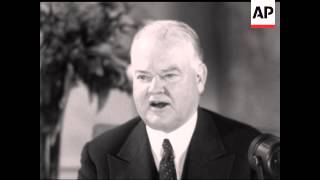 PRESIDENT HOOVER INTERVIEW  SOUND [upl. by Elam819]