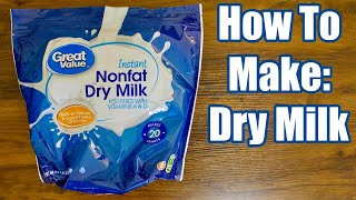 How To Make Dry Milk Powder [upl. by Laura]