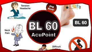 BL 60 Acupuncture Point Functions amp Location [upl. by Ydahs]