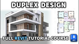 Autodesk Revit Architecture 2024 Full Beginners Tutorial Course [upl. by Sukram]