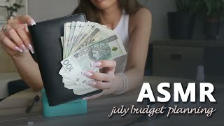 ASMR  July budget planning  no talking 💸 Planowanie budżetu lipcowego  bez mówienia [upl. by Roxane894]