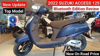 2022 Suzuki Access 125 Bluetooth Edition Review  On Road Price Mileage Features  access 125 [upl. by Dyanna337]