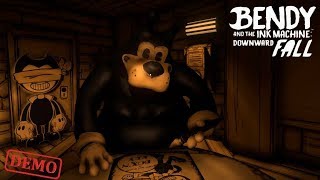 Bendy And The Ink Machine Downward Fall Demo Gameplay Playthrough  Fan Game  Cancelled [upl. by Greerson]