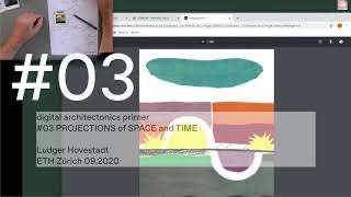 digital architectonics primer 03 PROJECTIONS of SPACE and TIME [upl. by Andriette939]