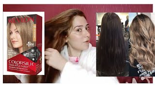 Dye Hair Ash Blonde  Revlon 60 at Home  Salon Like Coverage Results [upl. by Akeret51]