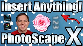 PhotoScape X Insert Tutorial Add Text Images amp Graphics [upl. by Atsirhc]