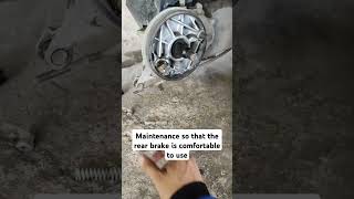 Maintenance so that the rear brake is comfortable to use a shorts otomotif mekanik motor [upl. by Chadbourne]