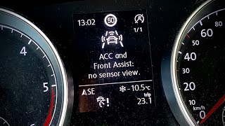 Easy fix for ACC and Front Assist no sensor view error message [upl. by Drew]