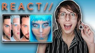 REACT  PENTATONIX quotDAFT PUNK MEDLEYquot [upl. by Epillihp833]