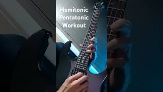 Hemitonic Pentatonic Scale Guitar Workout practice guitar workout scale practice [upl. by Fifi]