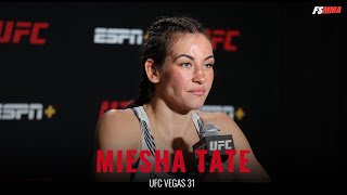 Miesha Tate Full UFC Vegas 31 postfight interview [upl. by Gausman]