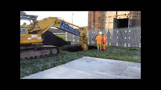 3200 tons of concrete Colliery Reclamation works Clipstone [upl. by De691]