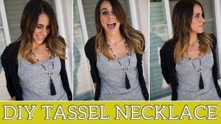 DIY Tassel Necklace [upl. by Safier]