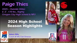 Paige Thies  2024 High School Season [upl. by Amena]