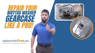 How To Replace A Maytag Washer Gearcase W11454372 [upl. by Riehl]