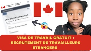 VISA DE TRAVAIL GRATUIT 🇨🇦  Voici la liste des employeurs Canadiens qui embauchent les étrangers [upl. by Merna]