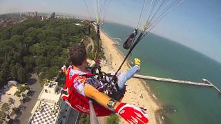 Веско над Морската градина на БургасПарапланерFlight at Sea Garden  ParaglidingПарапланеризъм [upl. by Earej]