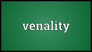 Venality meaning [upl. by Farr151]