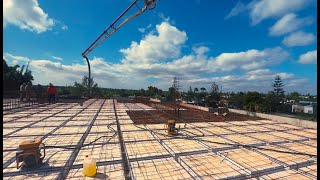 La dalle  plancher réticulée en polystyrène expansé PSE d’ Isodur House au Maroc [upl. by Ahsietal]