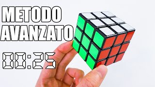 COME RISOLVERE IL CUBO DI RUBIK IN POCO TEMPO  25 SECONDI  Metodo Fridrich  Semplificato [upl. by Edna]