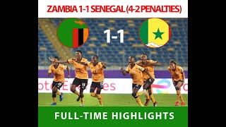 Zambia 🇿🇲 11 🇸🇳 Senegal  42 Penalties  AWCON 2022 Quarterfinal [upl. by Tiras]