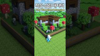 Minecraft Tiny Woodland Mansion 🌳 Minecraft minecraftbuild 마인크래프트 [upl. by Blinnie]