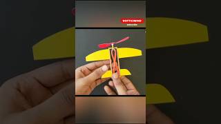 How to make rubberband halicopter plan homemade propeller rubberband flying toy easy drone [upl. by Aseefan764]