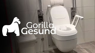 Toilettensitzerhöhung von Drive Medical TSE 120 mit Armlehnen  Gorilla Gesund [upl. by Elocin16]