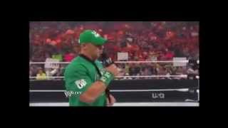 WWE Raw 30412 John Laurinaitis amp Lord Tensai attack John Cena amp Challenge him [upl. by Htiaf]