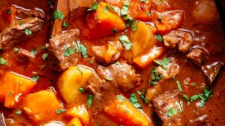 Potato Beef Stew Recipe One Pot Meal [upl. by Nnanerak]