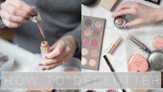 How To Declutter Your Makeup Collection  The Anna Edit [upl. by Azmah]