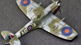 Revell 172 Supermarine Spitfire MkVb aftermarket decals 402Sqn 1943 built model kit [upl. by Anifad]