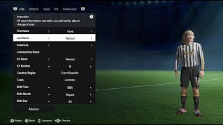 Pavel Nedved FIFA 24 pro clubs look alike tutorial  EA SPORT FC 24  Juventus  Ballon dor [upl. by Htebazil]