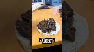 Biltong Burger biltong beefjerkyrecipe recipies food foodlover trail travel africa meat [upl. by Ardnosac]