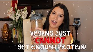 VEGANS AND PROTEIN EXPLAINED  Morning Protein Smoothie Recipe [upl. by Ellertal301]