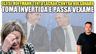 Gleisi Hoffmann tenta lacrar contra Bolsonaro toma invertida e passa vexame [upl. by Hawken]