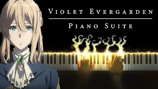 Violet Evergarden Piano Suite  Beautiful Soundtrack Medley [upl. by Elimac]