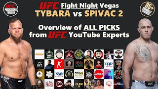 Overview of ALL PREDICTIONS for UFC Fight Night Tybura vs Spivac 2 – Las Vegas [upl. by Ladd610]