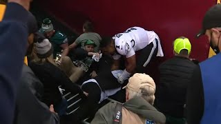 Eagles fan who fell when FedEx Field railing collapsed speaks out [upl. by Ogren573]