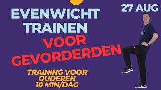 EVENWICHT trainen voor ouderen GEVORDERD niveau [upl. by Leopoldine740]